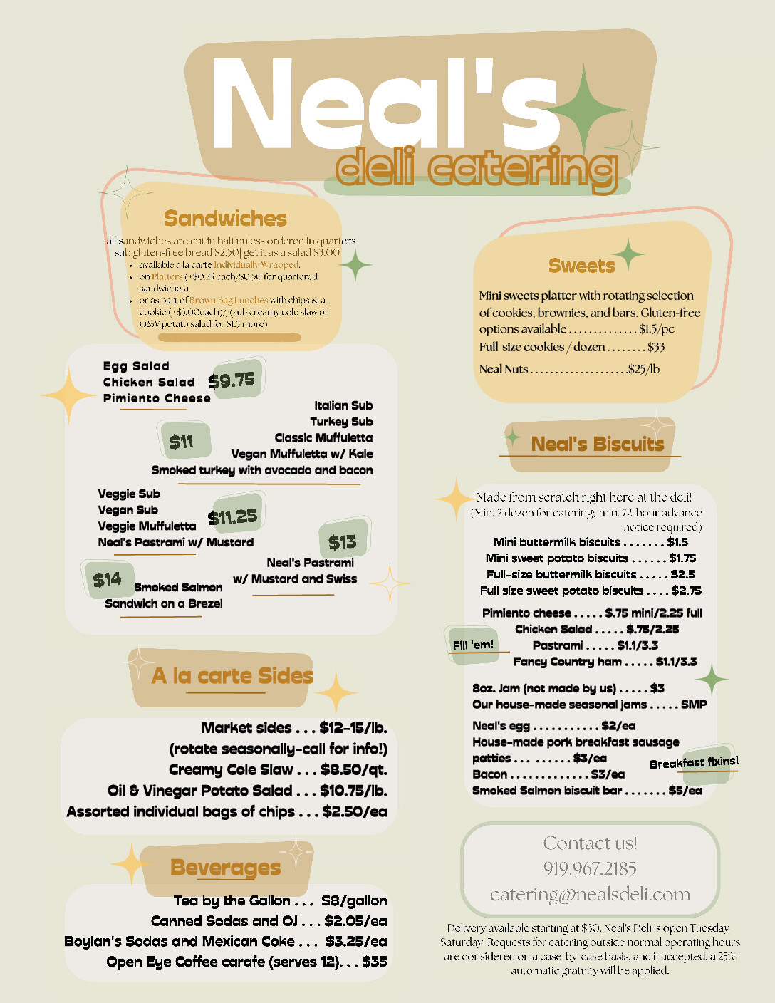 Neal's Deli Catering